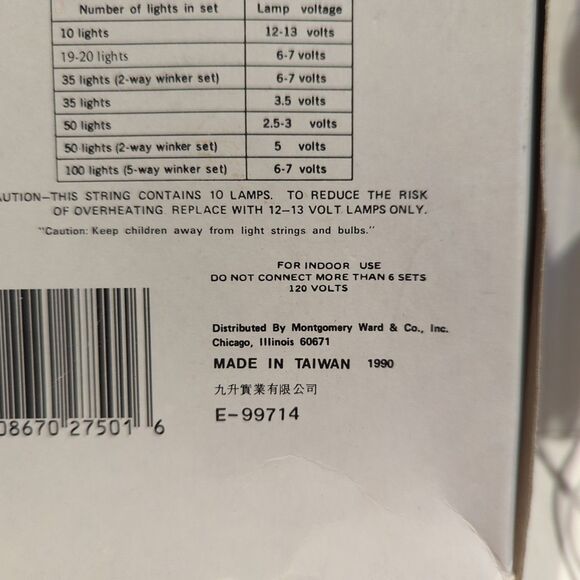 Vintage Montgomery Ward Angel Christmas Tree Topper 10 Light Works Holiday - Picture 7 of 10